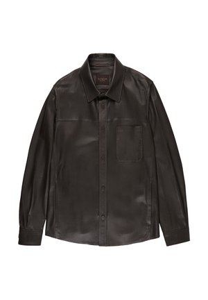 MONTEDORO - Giacca di pelle - dark brown