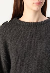VILA VICHOCA PEARL DETAIL - Maglione - dark grey