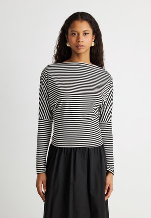 DROPPED SHOULDER - Longsleeve - black