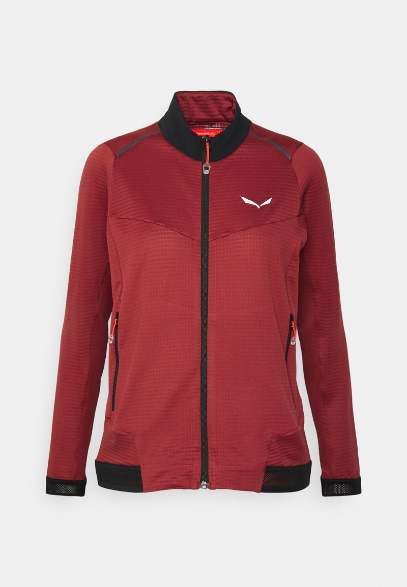 Salewa Sweater met rits bordeauxrood