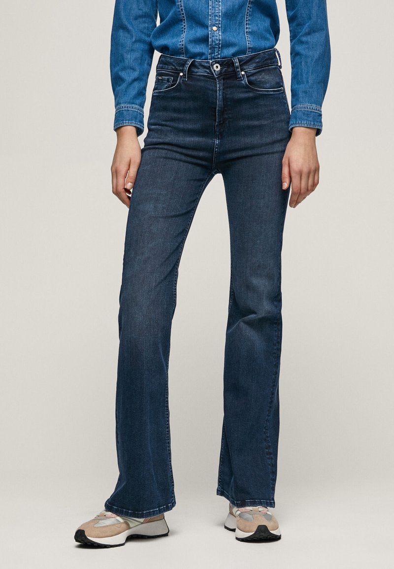 Pepe Jeans Vaqueros a campana - dark-blue denim