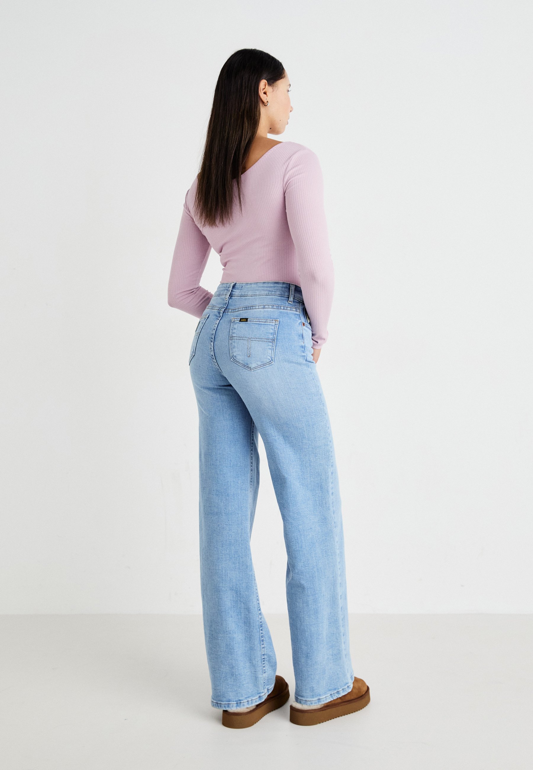 LOIS Jeans PALAZZO - Wide Leg - cloudy/blue denim - Zalando