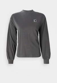 NELSON - T-shirt à manches longues - black garment dyed