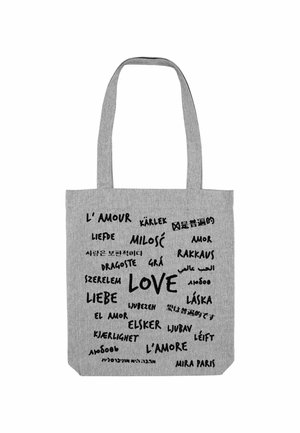 UNIVERSAL LOVE PRINT - Cabas - mottled grey