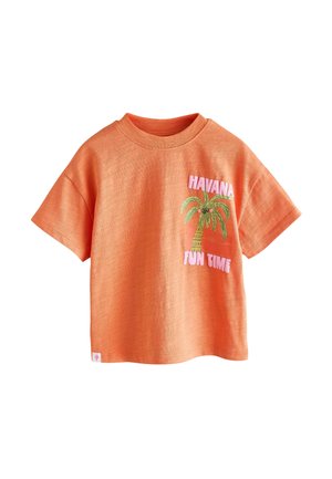 REGULAR FIT - SHORT SLEEVE  - Tricou cu imprimeu - orange palm tree