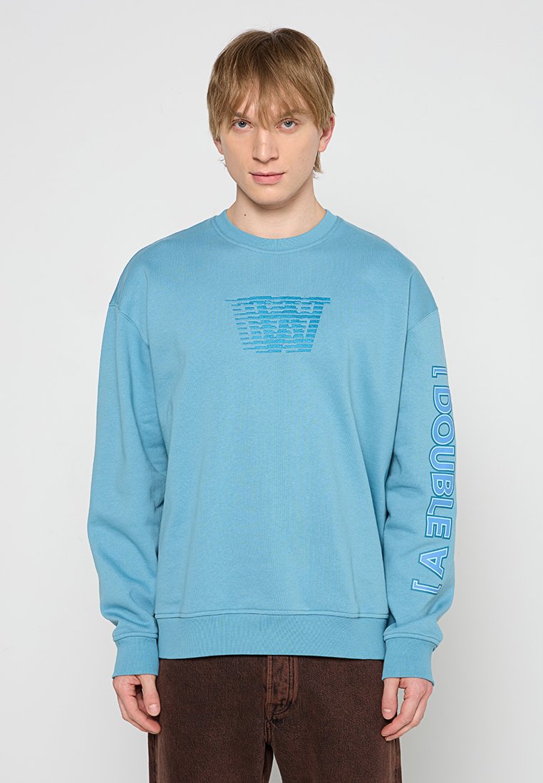 DOUBLE A BY W.W. Sweater blauw DOUBLE A BY W.W. Sweater blauw