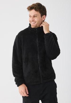 CORA FLEECE ZIP THROUGH SWEAT JACKET - Fleecetakki - true black