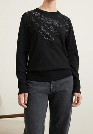 Strickpullover - black