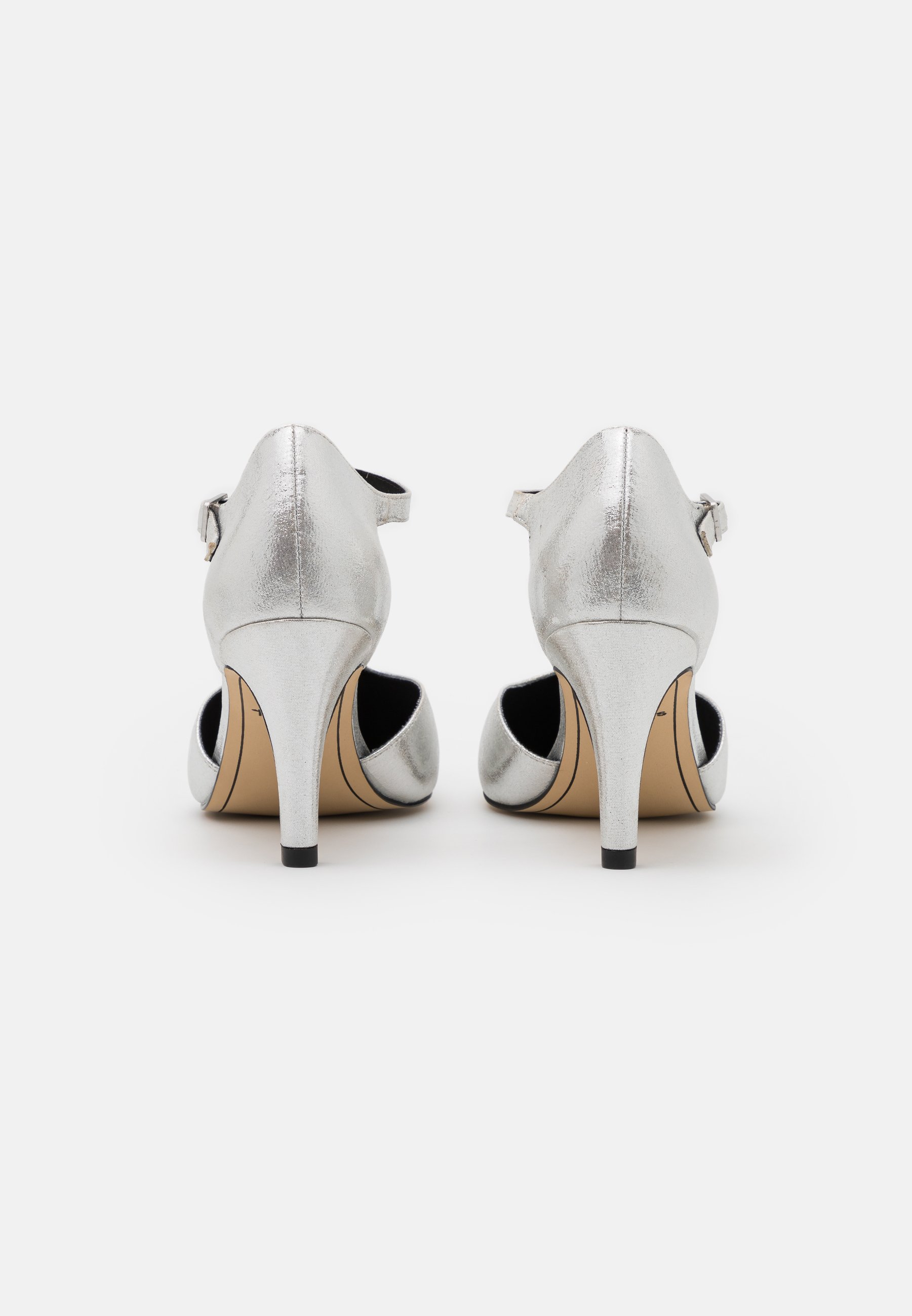 linea silver sandals