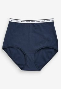 Next MONO PRINT RICH LOGO KNICKERS FOUR PACK - Tanga - navy/pink spot