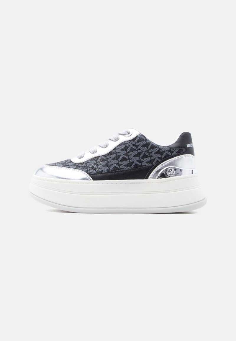 Michael Kors Kids HAYES - Sneakers low - black/silver-coloured metallic ...
