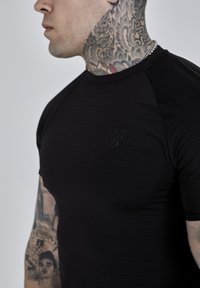 SIKSILK MUSCLE FIT  - T-shirt basic - black