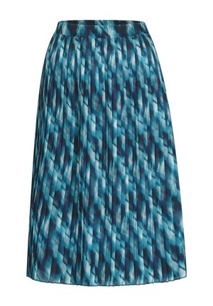GOLDNER, PLISSEEROCK PETITE - A-lijn rok - emerald patterned