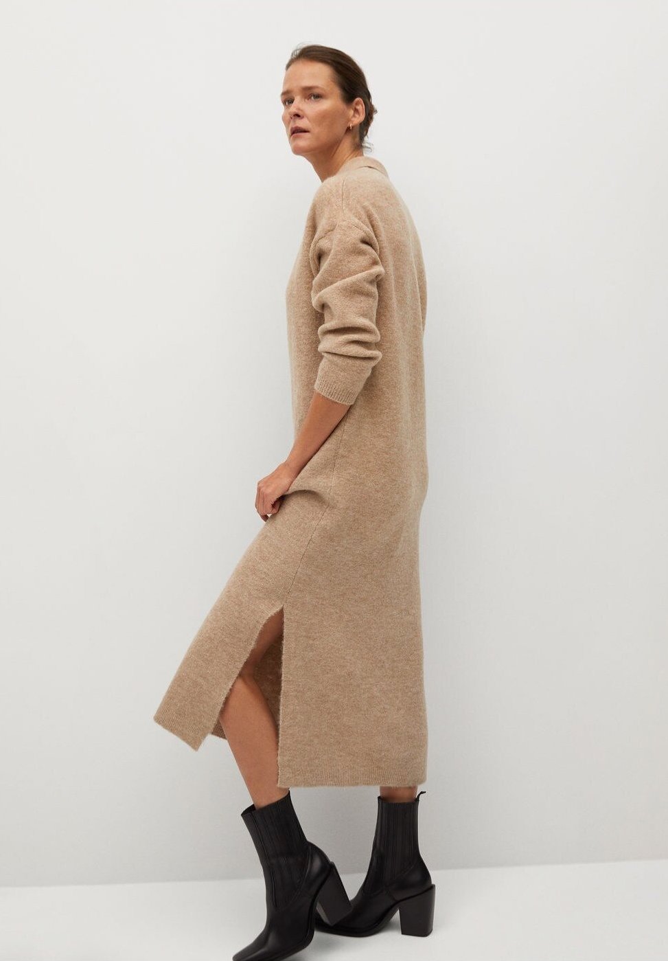Mango POLIN Stickad klänning marron moyen Zalando.se Mango POLIN Stickad klänning marron moyen Zalando.se