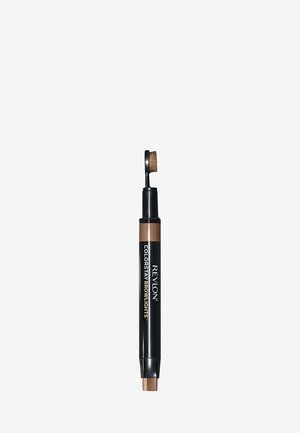 Der Revlon ColorStay Browlights Stift in Schwarz und Braun. Verfügt über eine Pinselspitze zum Mischen und einen Meißel-förmigen Stift für präzise Anwendung.