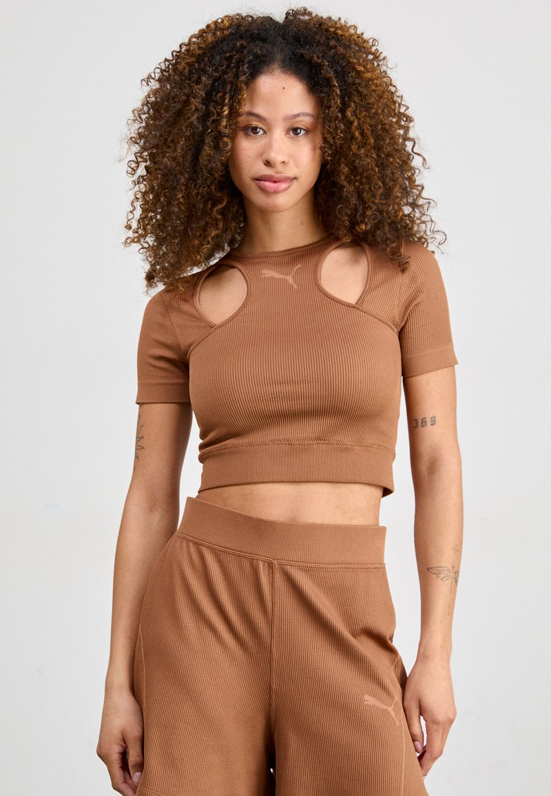 Muted Mood Crop T Shirt