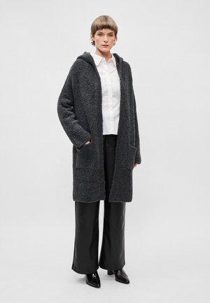 WRAP LONGSLEEVE HOOD - Ζακέτα - rocky grey melange