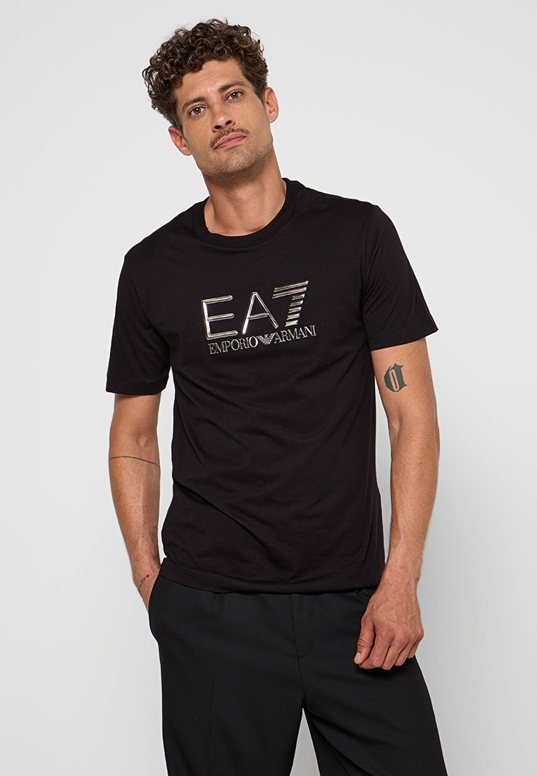 EA7 Emporio Armani T-shirt print zwart EA7 Emporio Armani T-shirt print zwart