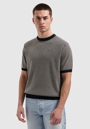 REGULAR FIT CREWNECK - T-shirt basic - black