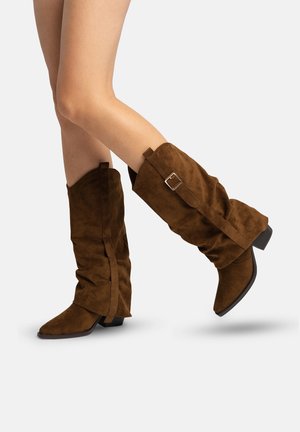 Cowboy- / bikerstøvler - braun