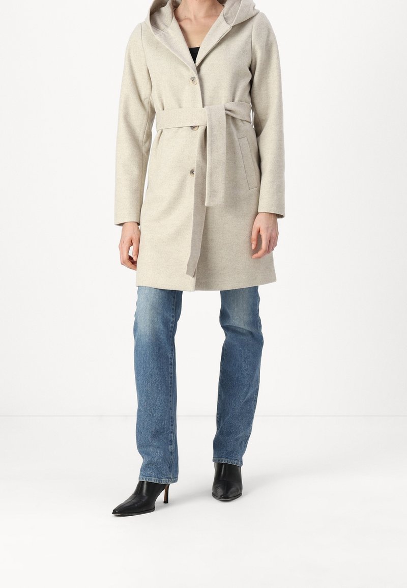 VILA Cappotto classico - beige