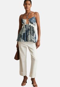 Reiss REGULAR FIT - ESTELLA ANIMAL CAMI - Top - blue