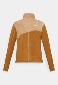 MULTI FULL-ZIP FLEECE - Fleecejakke - bronze strata/cardboard