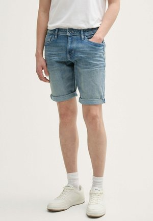 TOM TAILOR JOSH REGULAR - Denim shorts - used light stone blue denim