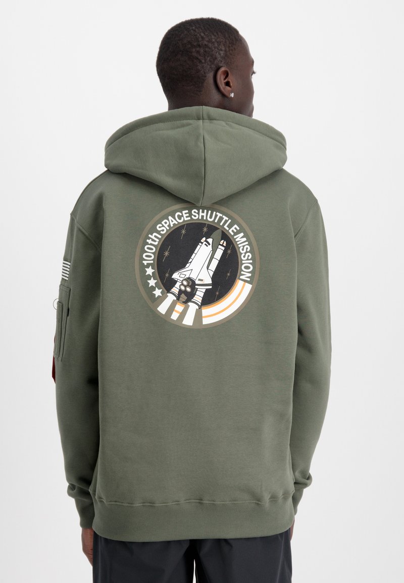 Alpha Industries - SPACE SHUTTLE - Felpa con cappuccio - dark olive, Ingrandire