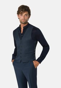 Benvenuto UMBERTO - Weste - dunkelblau meliert