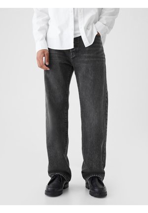 Jean large - black denim