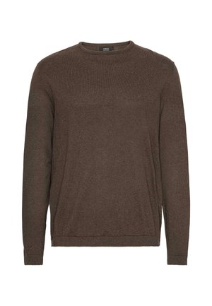 Clean Cut Copenhagen CLAUDE CREWNECK - Pulover - brown melange