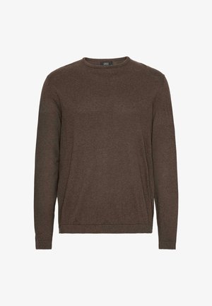 Clean Cut Copenhagen CLAUDE CREWNECK - Pulover - brown melange