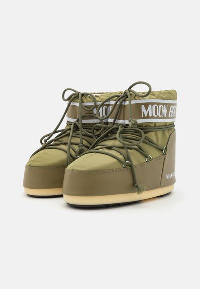 Moon Boot ICON UNISEX - Nööritavad poolsaapad - khaki