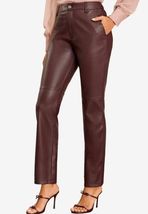Love & Roses STRAIGHT - REGULAR FIT - Stoffhose - burgundy