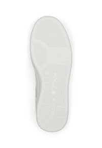 Suola di scarpa in gomma bianca con motivi testurizzati, riportante il logo "Marc O'Polo" e la misura 37. Finitura liscia con scanalature di trazione ben definite.