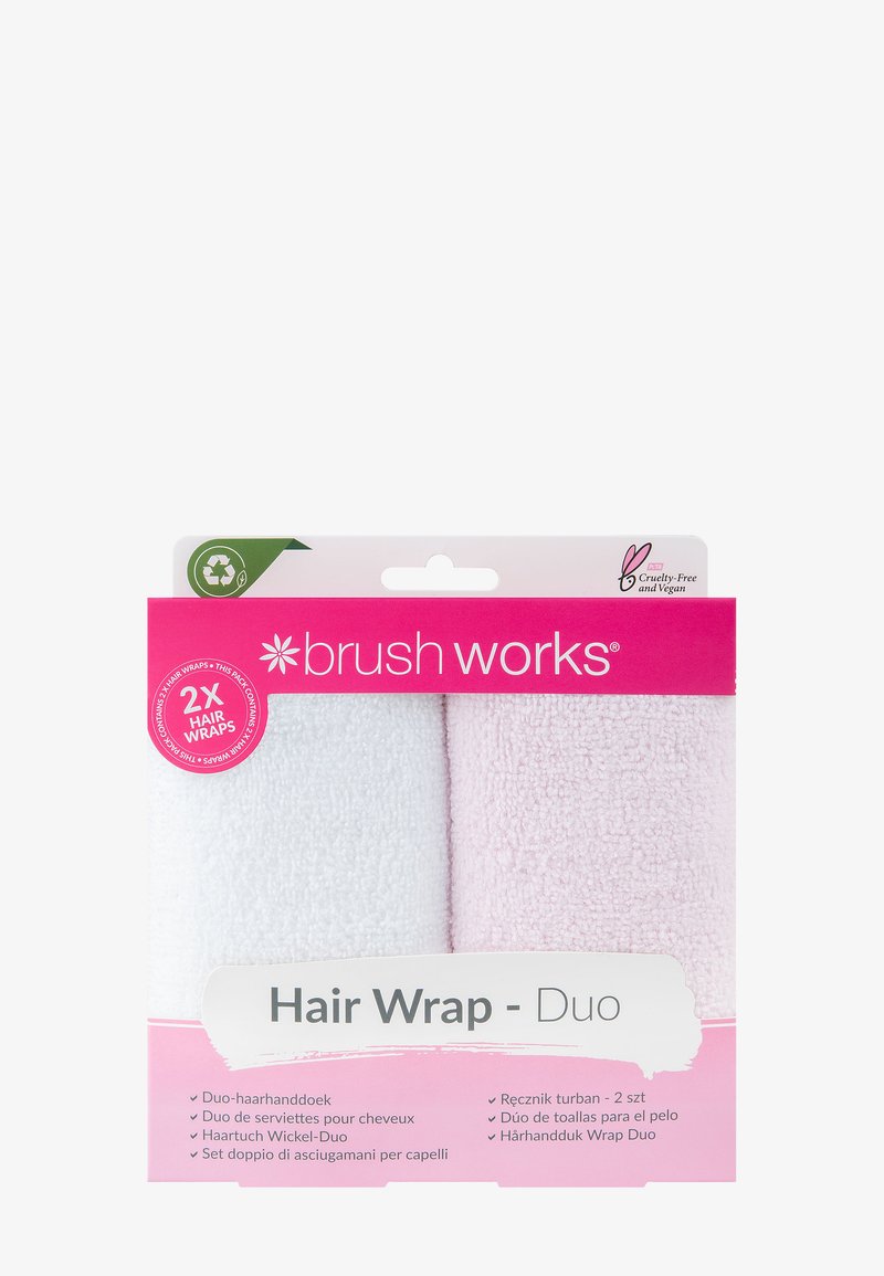 Brushworks - BRUSHWORKS HAIR WRAP - DUO  - Haarset - pink & white, Vergroten