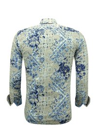 Local Fanatic PRINT LANGE MOUW   - Overhemd - blauw