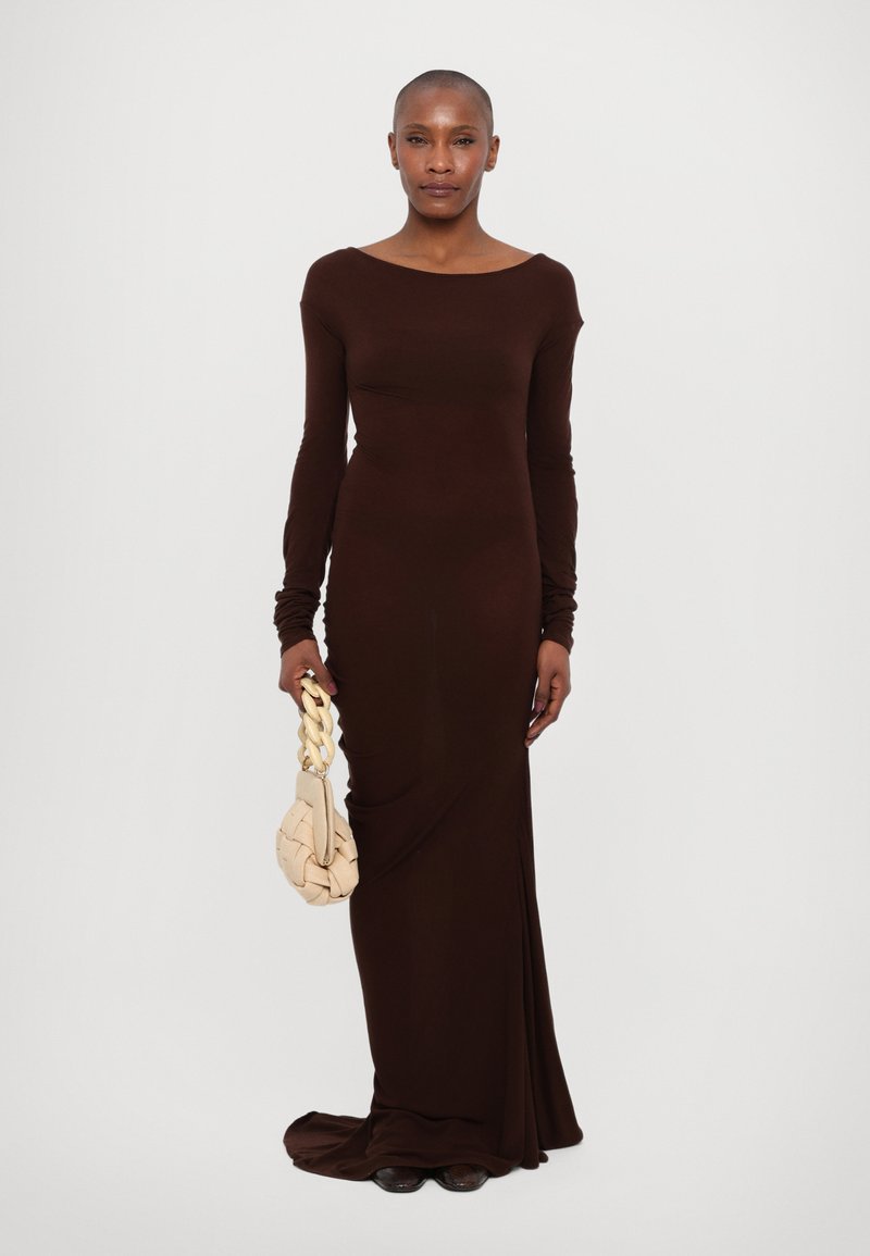 Holzweiler ESTELLA SOLID DRESS - Maxi dress - dark brown/brown - Zalando.ie