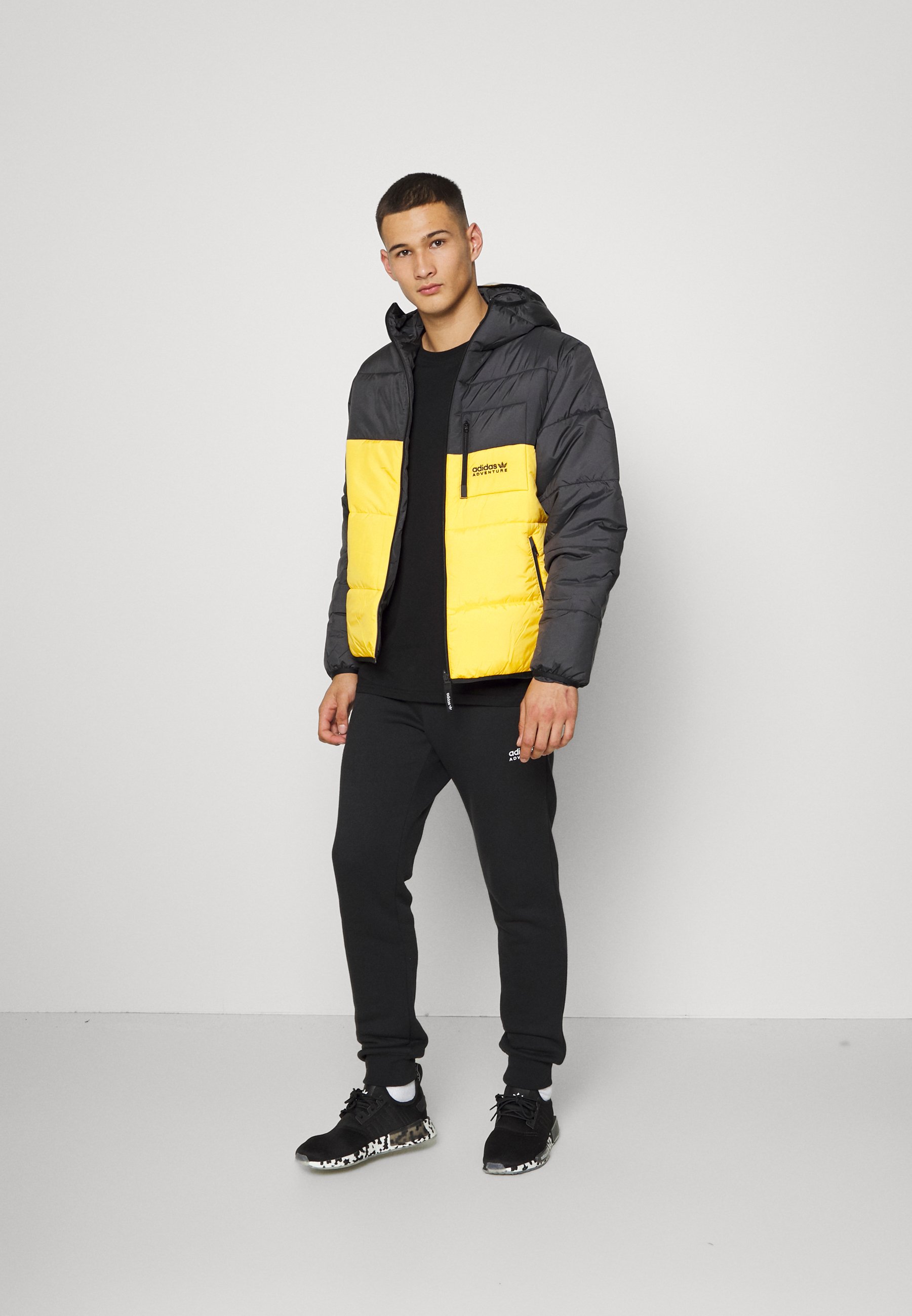 adidas yellow puffer