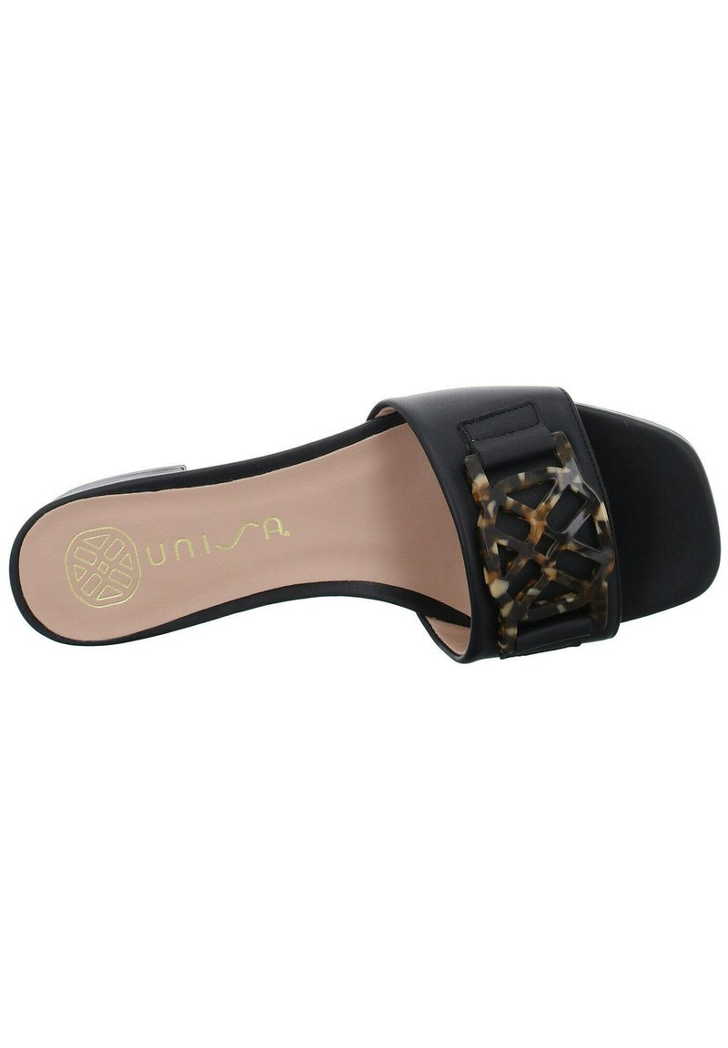 Damen Flache Pantoletten | Unisa Pantolette flach black/schwarz - IA45444 Damen Flache Pantoletten | Unisa Pantolette flach black/schwarz - IA45444