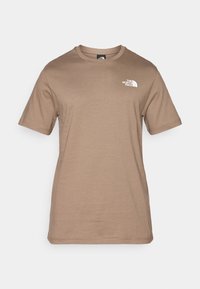 BOX - Print T-shirt - mocha brown/mushroom grey