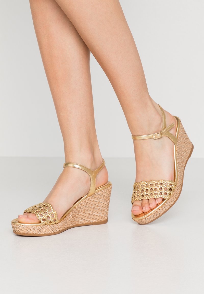 Unisa High heeled sandals - gold-coloured