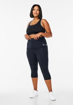 LAUF-CAPRI MIT LEICHTER KOMPRESSION - Leggings - black