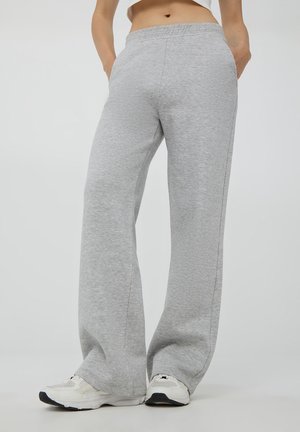 Terranova TUTA PESANTI WIDE - Pantaloni sportivi - grigio chiaro melange