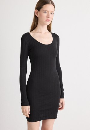 MINI DRESS - Džersejové šaty - black