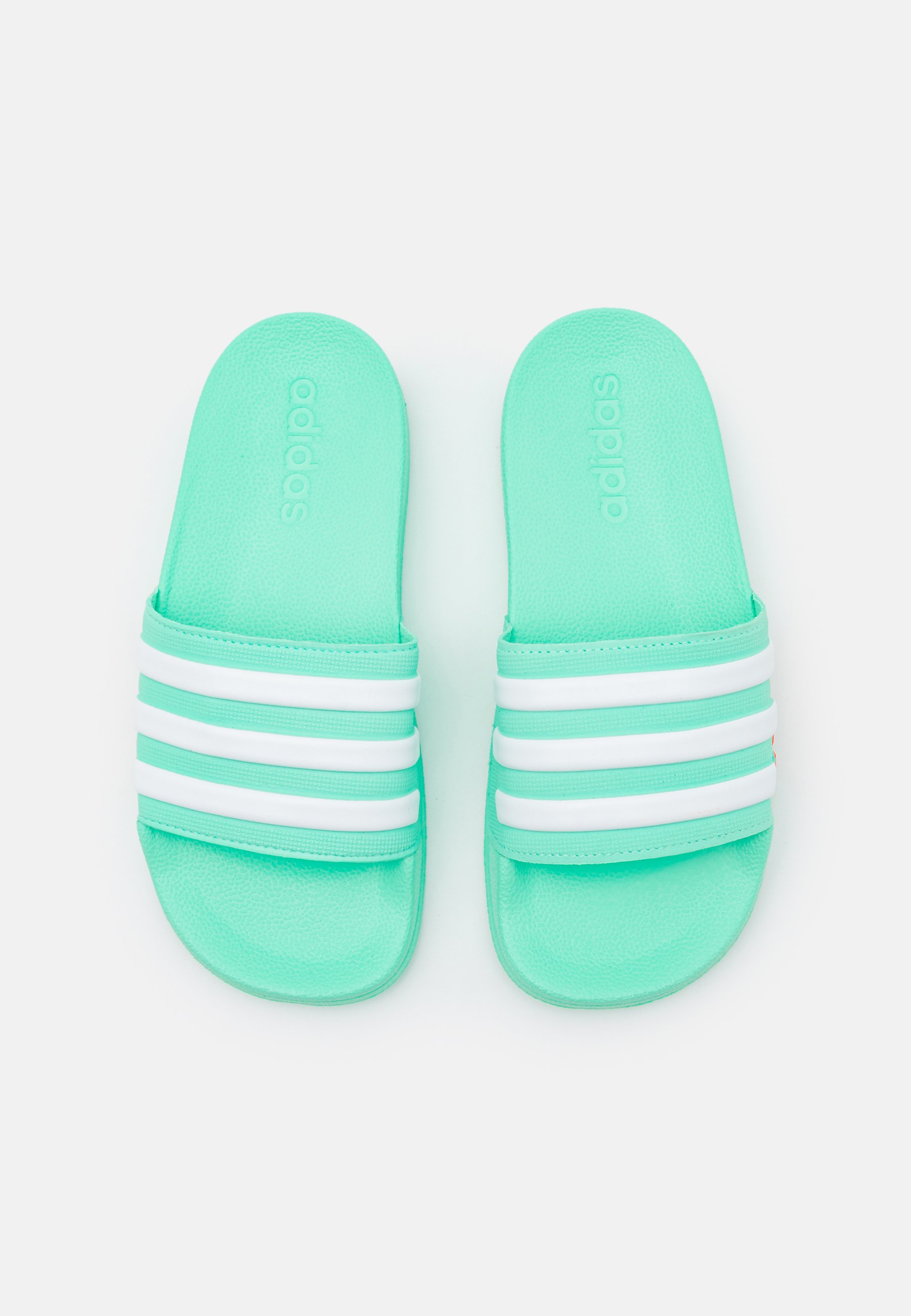 adidas Performance ADILETTE SHOWER UNISEX - Pool slides - pulse mint/ footwear white/turbo/mint - Zalando.de