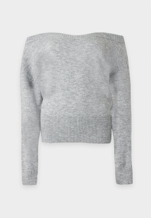 BDG Urban Outfitters, MAISIE OFF SHOULDER - Jersey de punto - grey