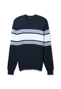 STRIPED  - Strickpullover - blu calliope