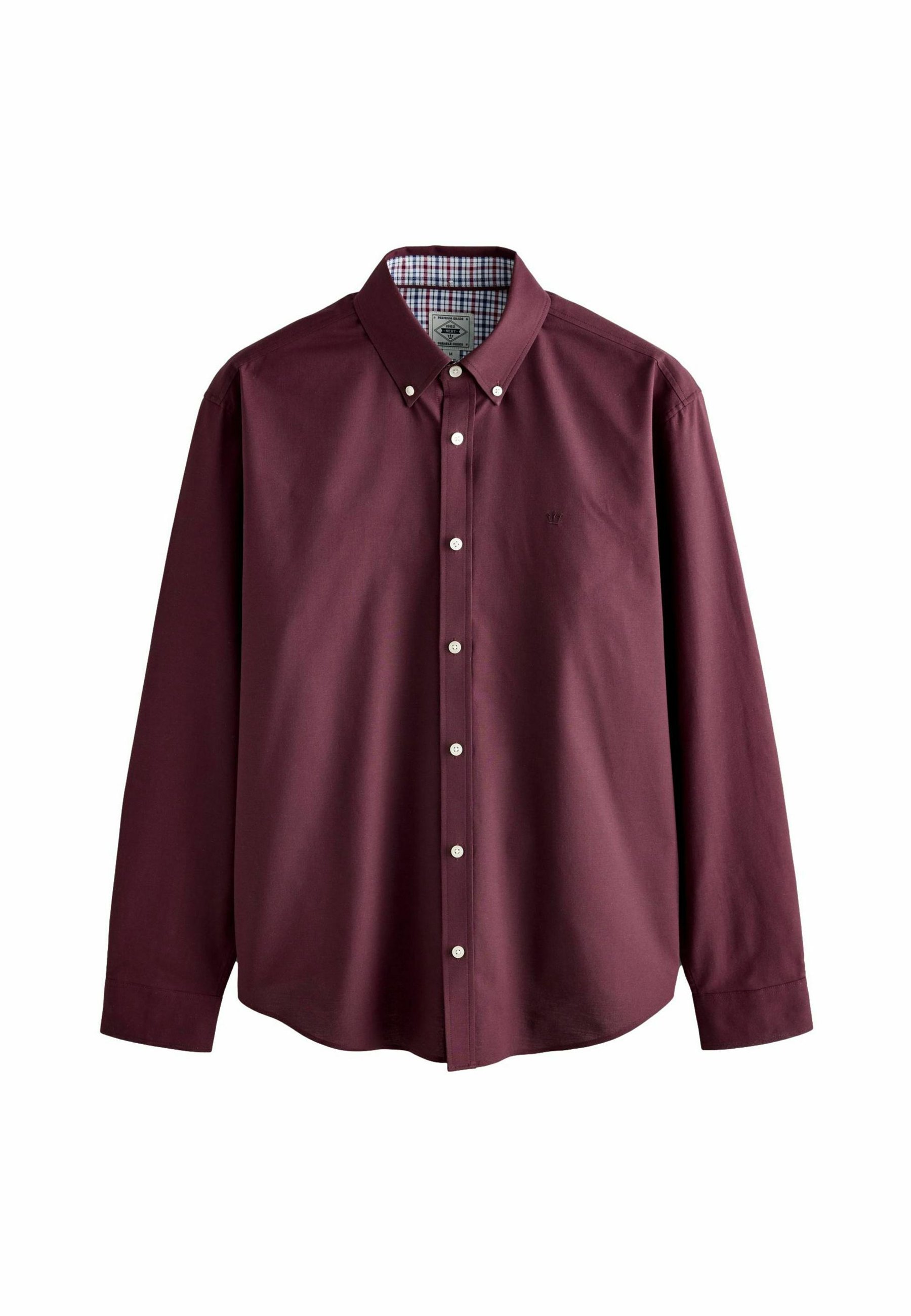 Next REGULAR FIT STRETCH OXFORD LONG SLEEVE Shirt burgundy